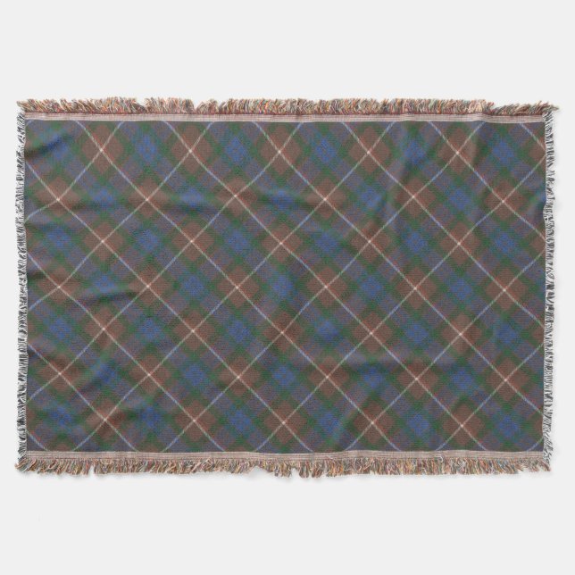 Manta Fraser Caça Um Tartan Escocês Original (Frente)