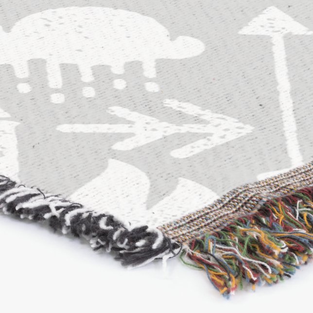 Manta Garotas brancas e Cinzas Bear Deer Lodge Boys (Canto)