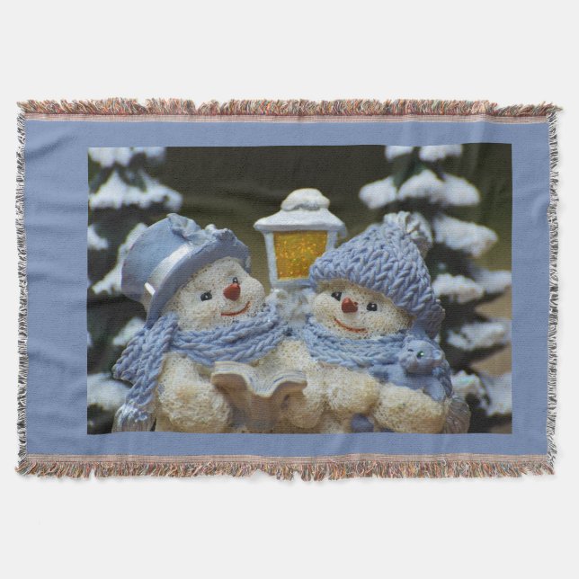 Manta Gato de Banheiro Feriado Feriado Bonito de Neve (Frente)