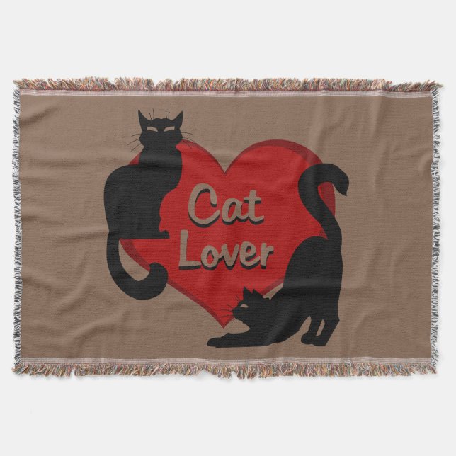 Manta Gato Lover Blanket Le Chat Black Cat Blanket (Frente)