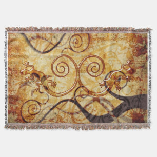 Manta Gecko Spiral Twins - estilo vintage + sua ideia