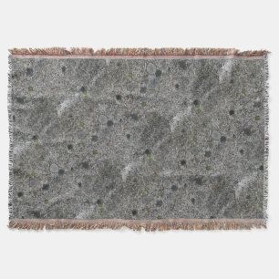 Manta Geologia Cinza Granite Rock com Moss