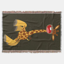 Girafa de dança de cartoon bonita