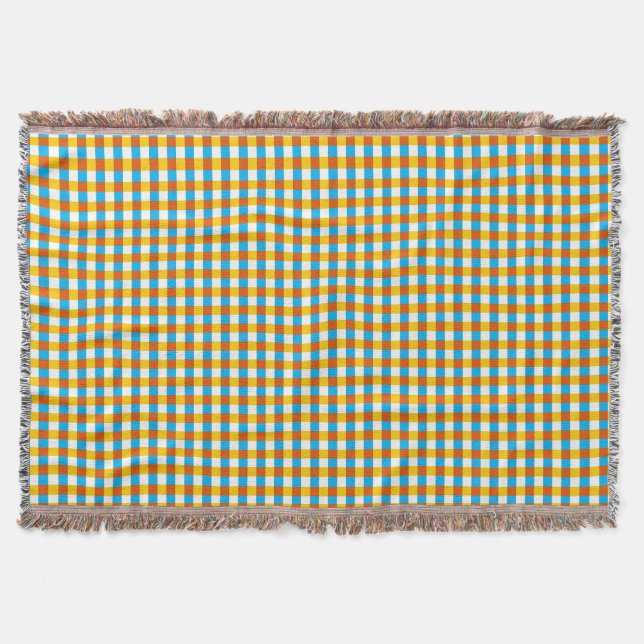 Manta Globe Stripe Check Lâmpada (Frente)
