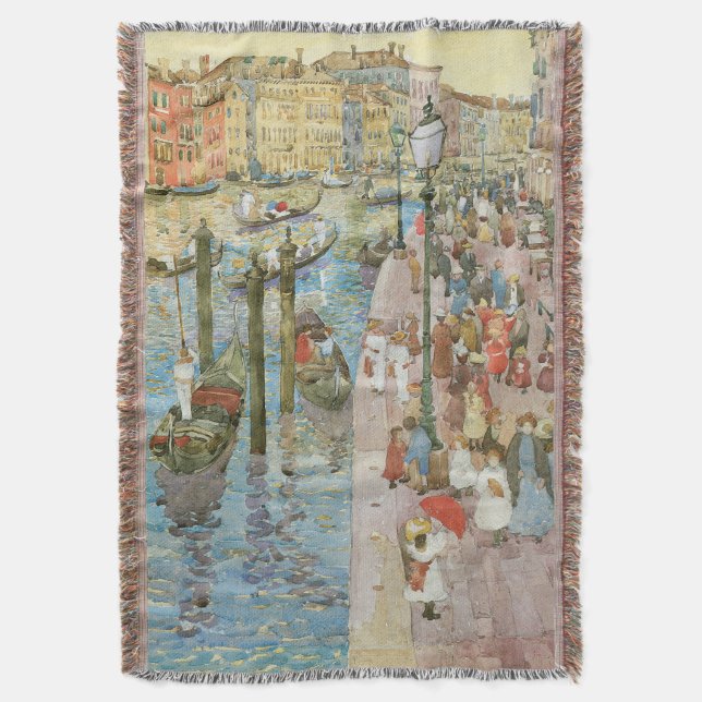 Manta Grande Canal, Veneza por Maurice Prendergast (Frente Vertical)