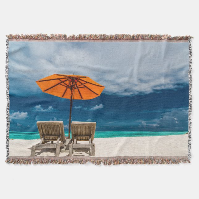 Manta Guarda-chuva de Sun no Sandy Beach |Maldives (Frente)