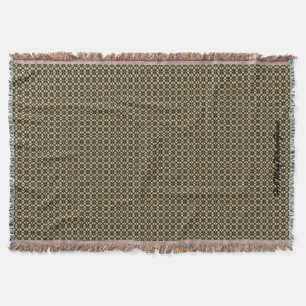 Manta HAMbyWG - Lançar em branco - Dourado e preto