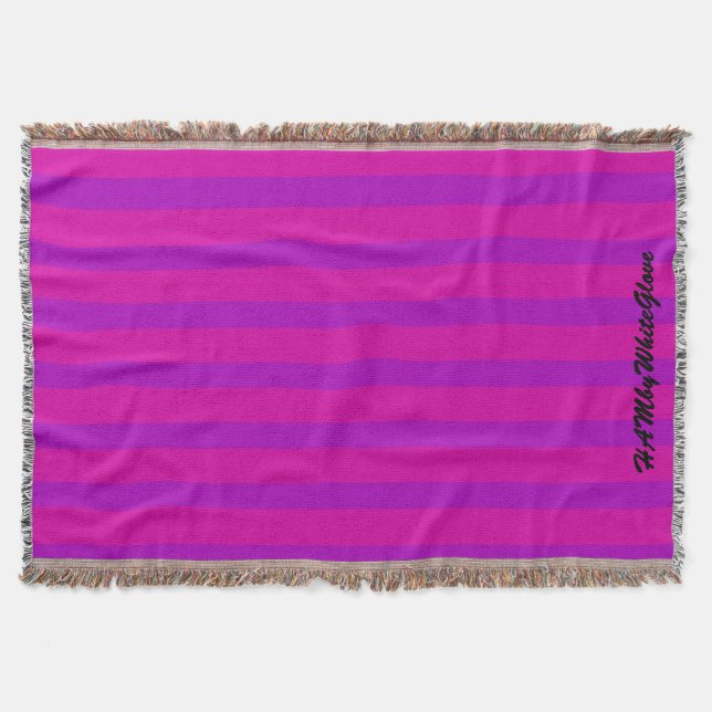 Manta HAMbyWhiteGlove - Jogar em Aberto - Rosa/Roxo (Frente)