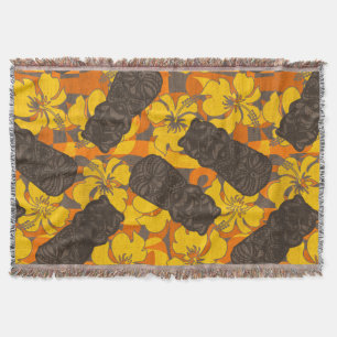 Manta Hibiscus havaiano Tiki do refúgio de Ali'i