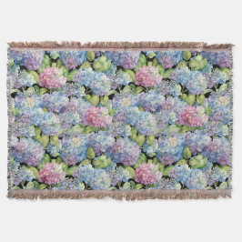 Manta Hydrangeas na flor