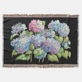 Manta Hydrangeas na flor