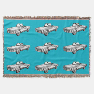 Manta Ilustração de Carro Convertível Mercedes Benz 280
