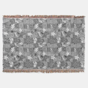 Manta ilustração do teste padrão dos doodles