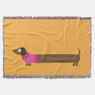 Manta Ilustração longa bonito do Dachshund