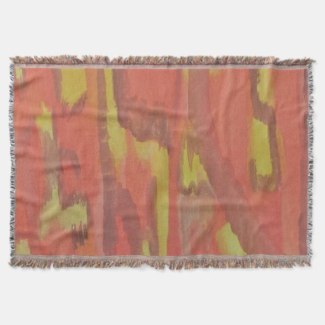 Manta Impressão Abstrato de laranja (Frente)
