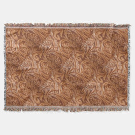 Manta Impressão de couro ocidental