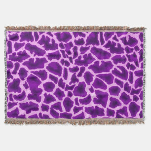 Manta Impressão de Girafa Roxo