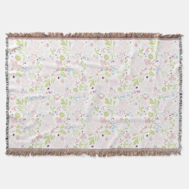 Manta indicação do teste padrão floral (Frente)