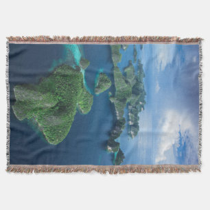 Manta Indonésia, Papua Ocidental. Aérea de Raja Ampat