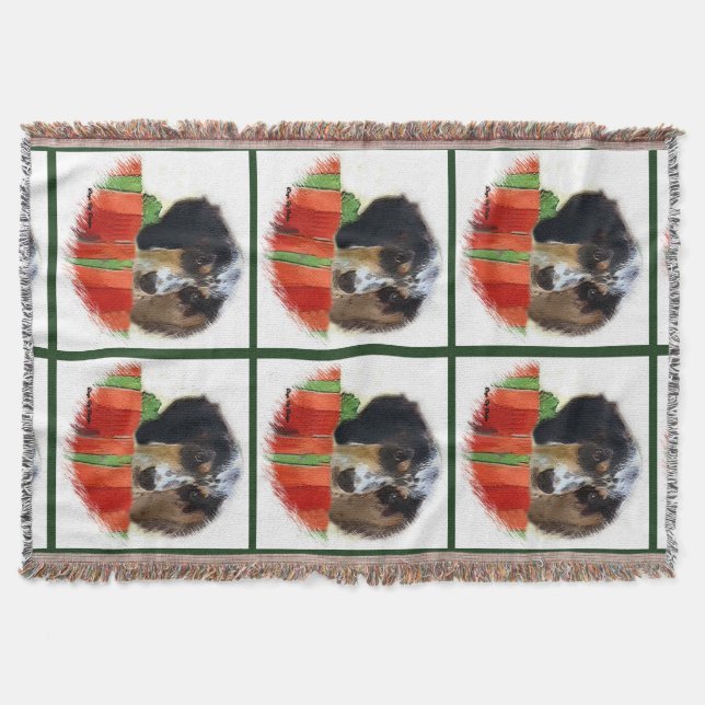 Manta Inglês Setter Christmas (Frente)