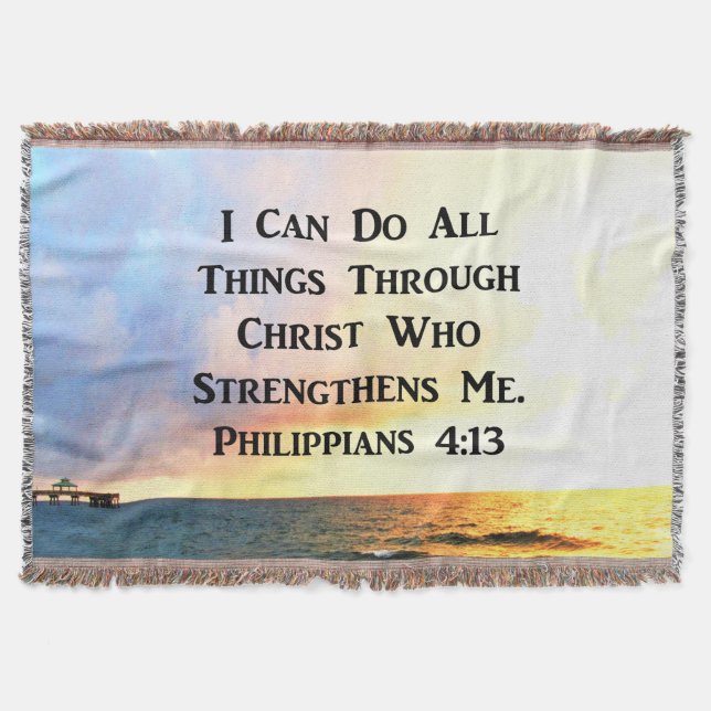 MANTA INSPIRANDO OS FILIPIANOS 4:13 A SCRIPTURE VERSA (Frente)