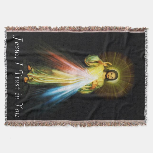Manta Jesus Divino Compaixão Lançado (Frente)