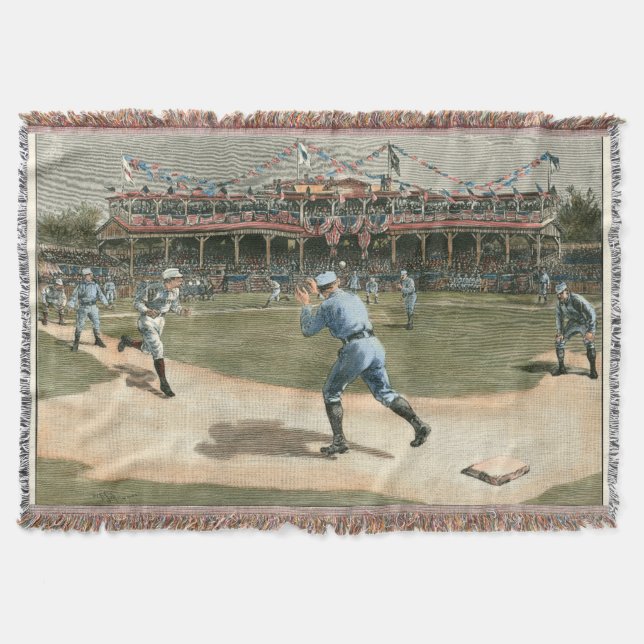 Manta Jogo da Liga Nacional de Basebol de 1886 (Frente)