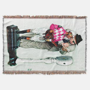 Manta Jóquei que pesa dentro por Norman Rockwell