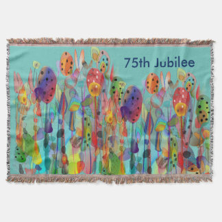 Manta Jubileu de diamante #6 floral geral tecido das