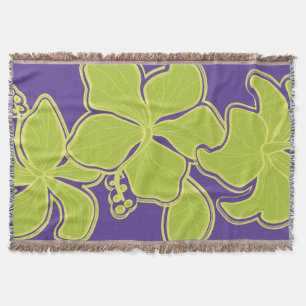 Manta Kailua Hibiscus Hawaiian Floral Blanket