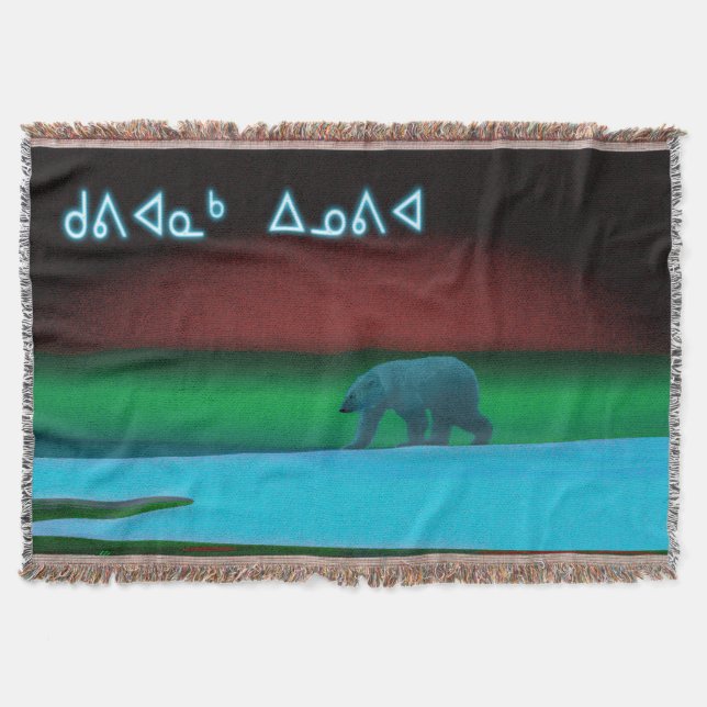 Manta Kuvianak Innovia - Luzes Polares Urso Polar (Frente)