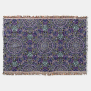 Manta Laço branco da multa oriental da mandala do zen n