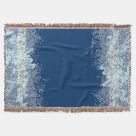 Manta Lança-lama de padrão de praia com padrão marinho