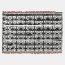 Manta Lance da cobertura do fã do art deco