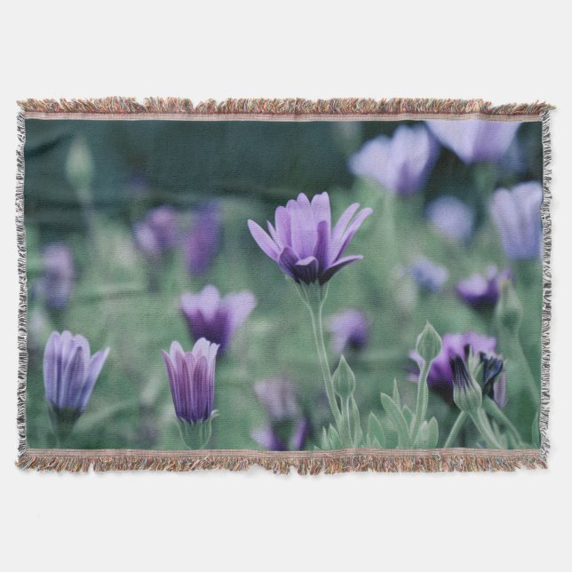 Manta Lavanda Flores Roxas (Frente)