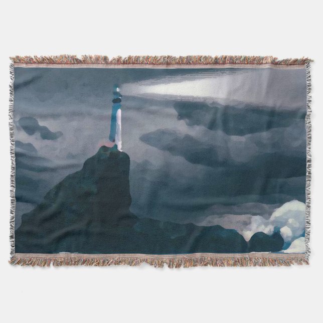 Manta Lighthouse blue blanket (Frente)