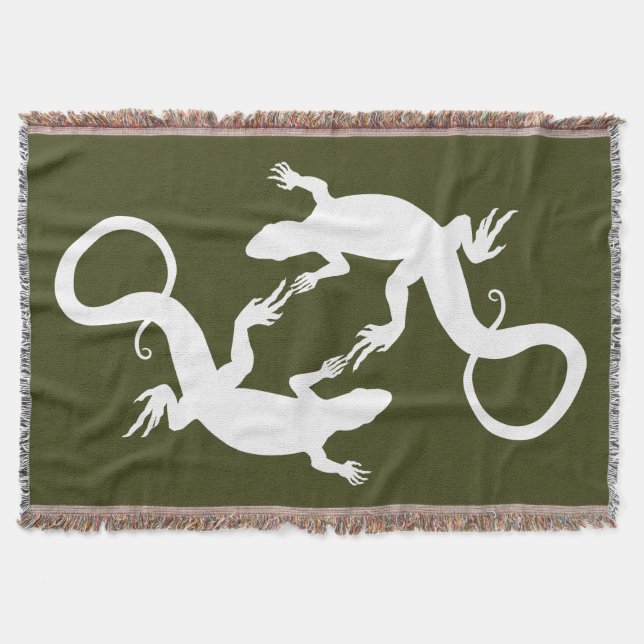 Manta Lizard Art Blankets Réptil Lizard (Frente)