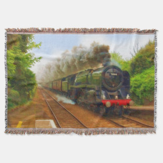 Manta Locomotiva de vapor - Trainspotências Art IV