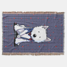 Manta Love Doctor Benji Westie Throw Blanket