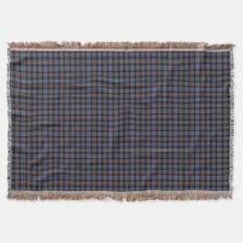 Manta Mackenzie Clan Brown e Blue Reproduction Tartan
