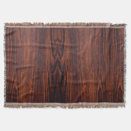 Manta Madeira de mogno escuro | padrão de madeira marrom