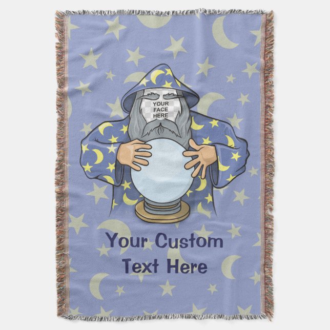 Manta Mágico com a sua cara (Frente Vertical)