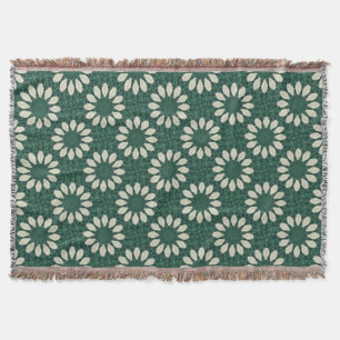 Manta Mandala Tropical de Sacramento Verde e Folha Prate