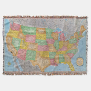 Manta Mapa 3 dos Estados Unidos