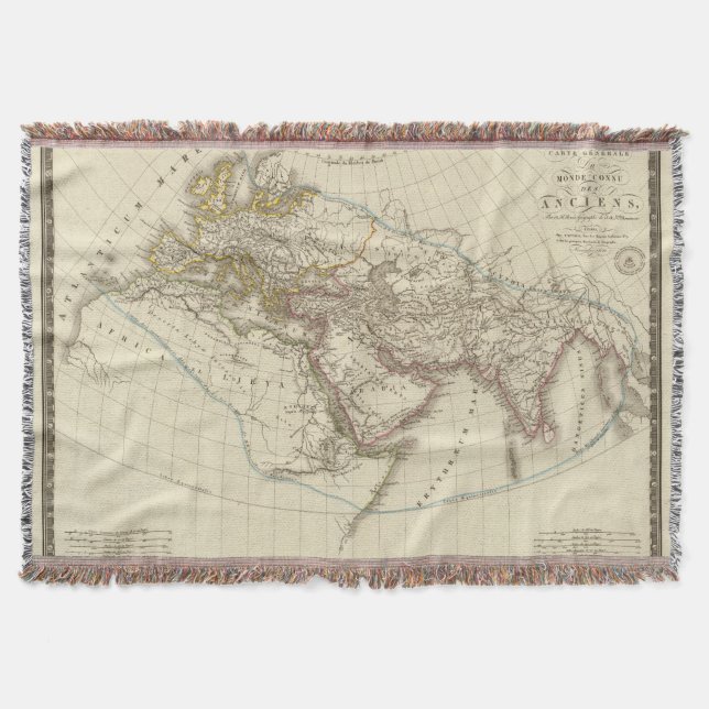 Manta Mapa do atlas de Paris (Frente)