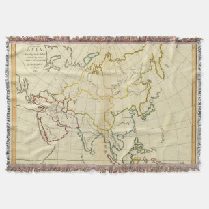 Manta Mapa liso Ásia