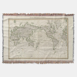 Manta Mapa magnético do mundo