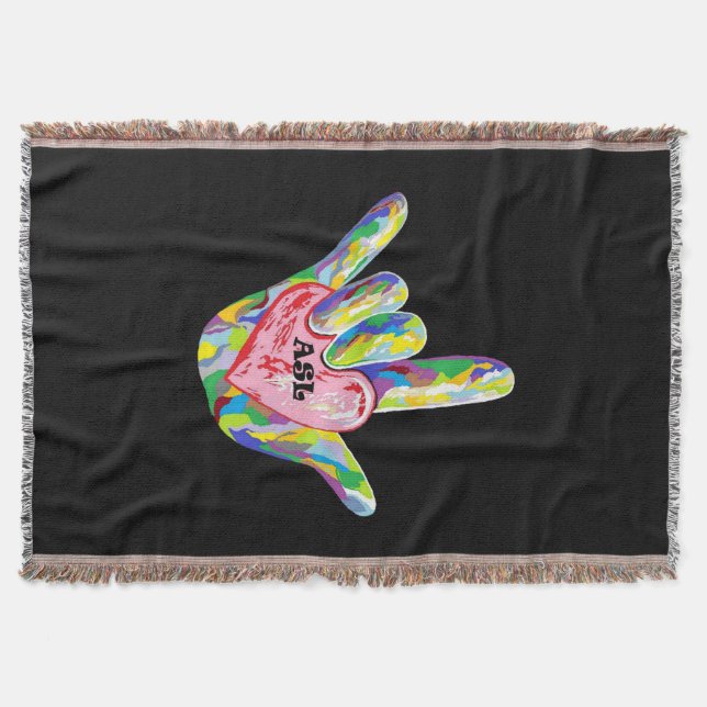 Manta Mim coração ASL (Frente)