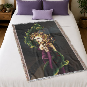 Manta Mitológica Medusa Mitologia Grega Cobra Górgone