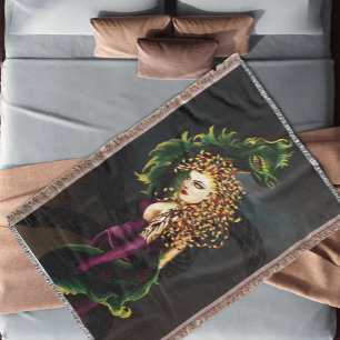 Manta Mitológica Medusa Mitologia Grega Cobra Górgone